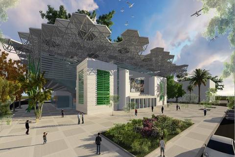 Render del Coliseo Elias Chegwin Archivo Central